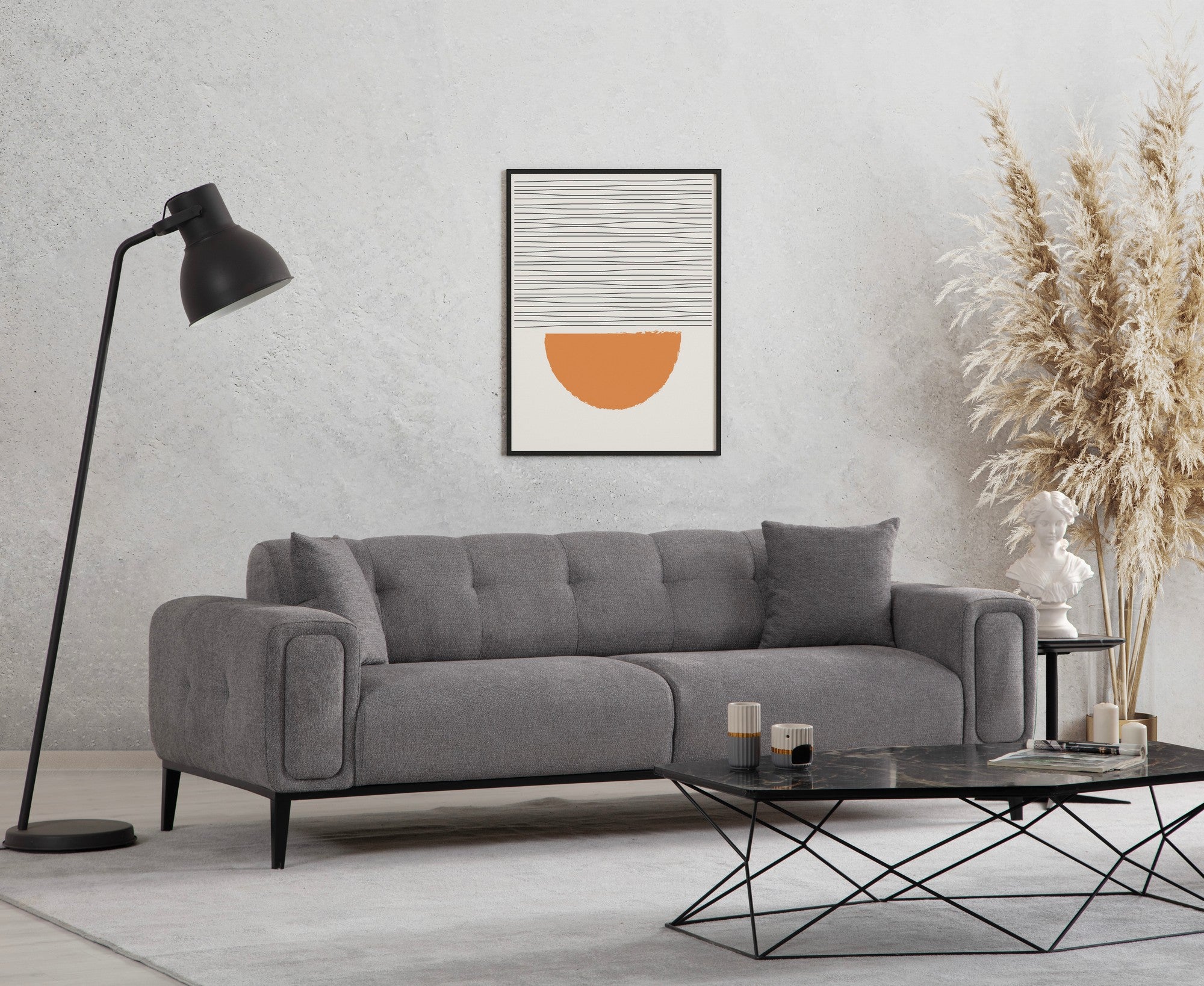 Athena 3 Seater - Ljusgrå 3-sitssoffa-säng