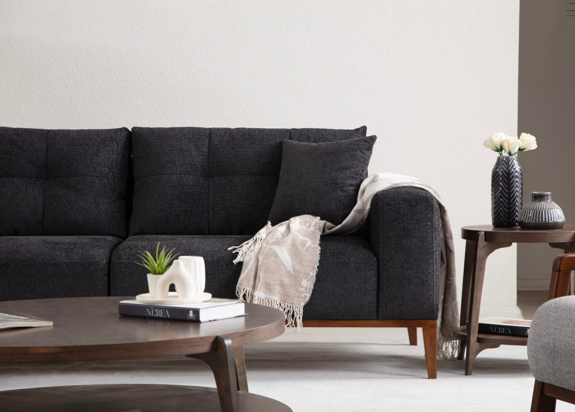 Sinor 3 Seater - Antracit 3-sitssoffa-säng