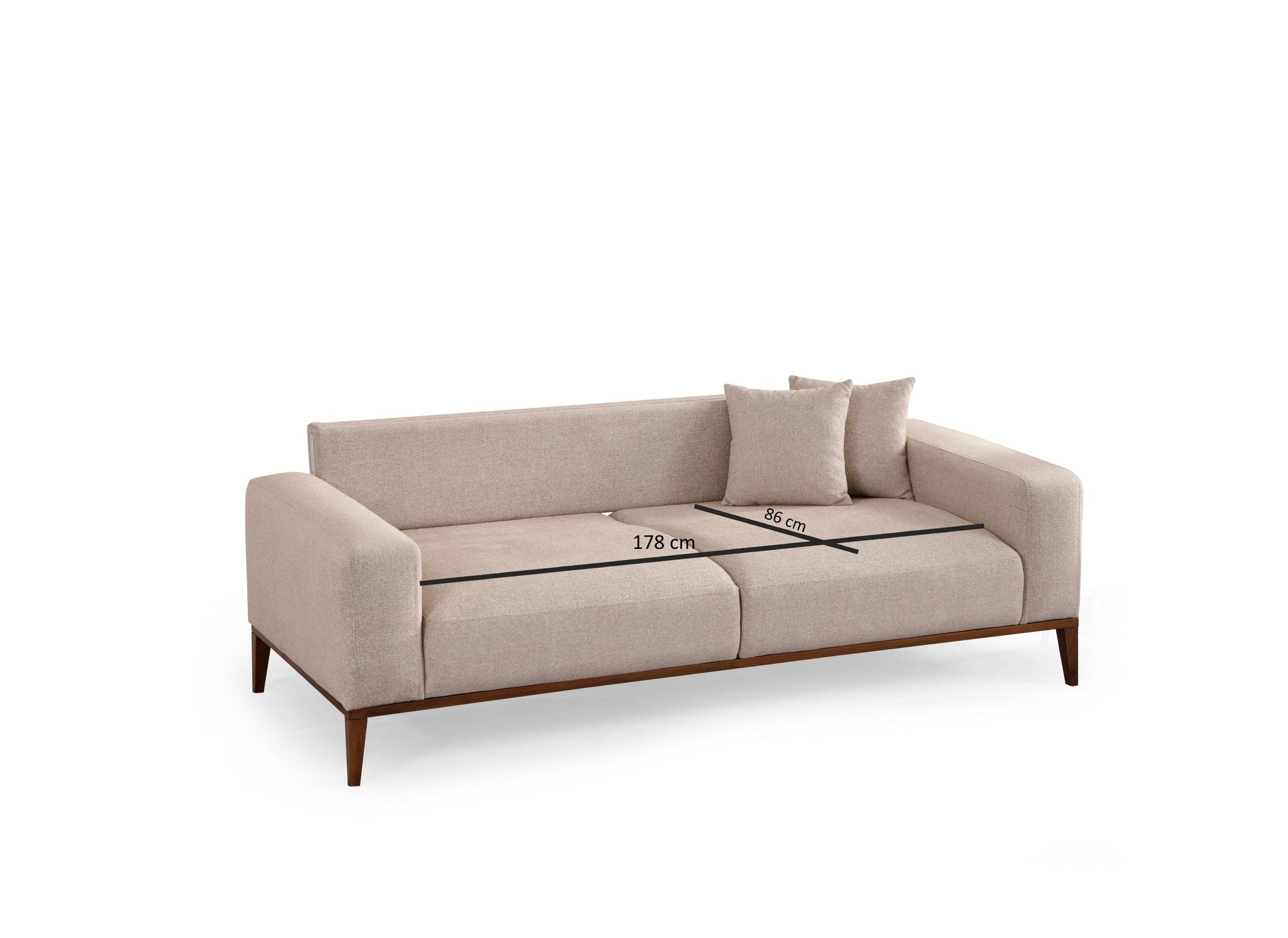 Sinor 3 Seater - Beige 3-sitssoffa-säng