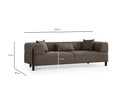 Gio 3 Sits - Brun 3-Sits Soffa