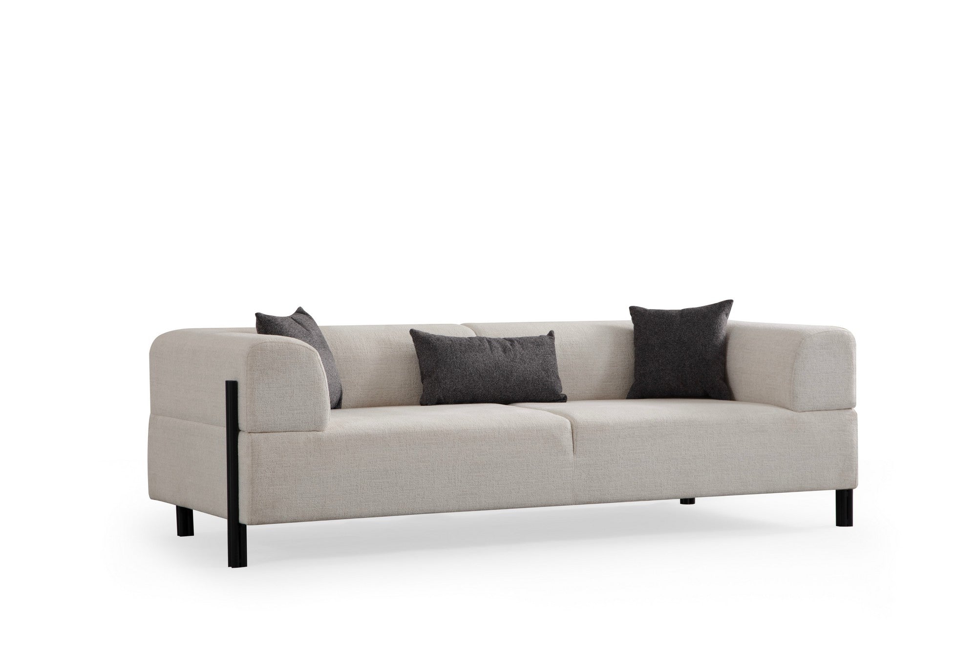 Gio 3 Sits - Vit 3-Sits Soffa