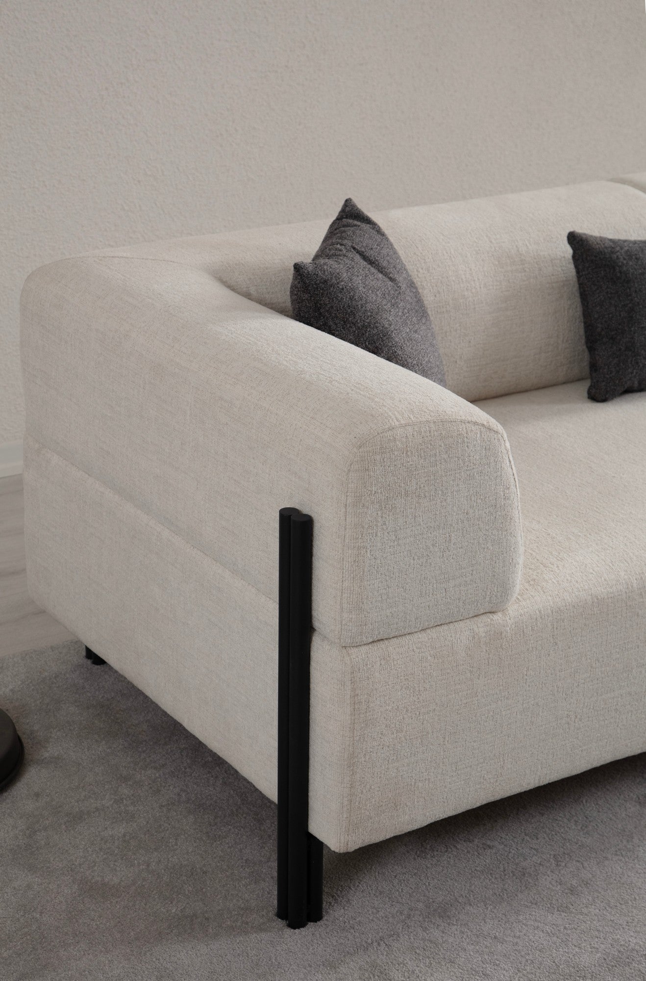 Gio 3 Sits - Vit 3-Sits Soffa
