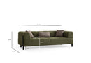 Gio 3 Sits - Grön 3-Sits Soffa