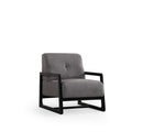 Athena Bergere - Light Grey Wing Chair
