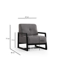 Athena Bergere - Light Grey Wing Chair