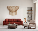 Athena Bergere - Beige Wing Chair