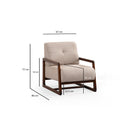 Athena Bergere - Beige Wing Chair