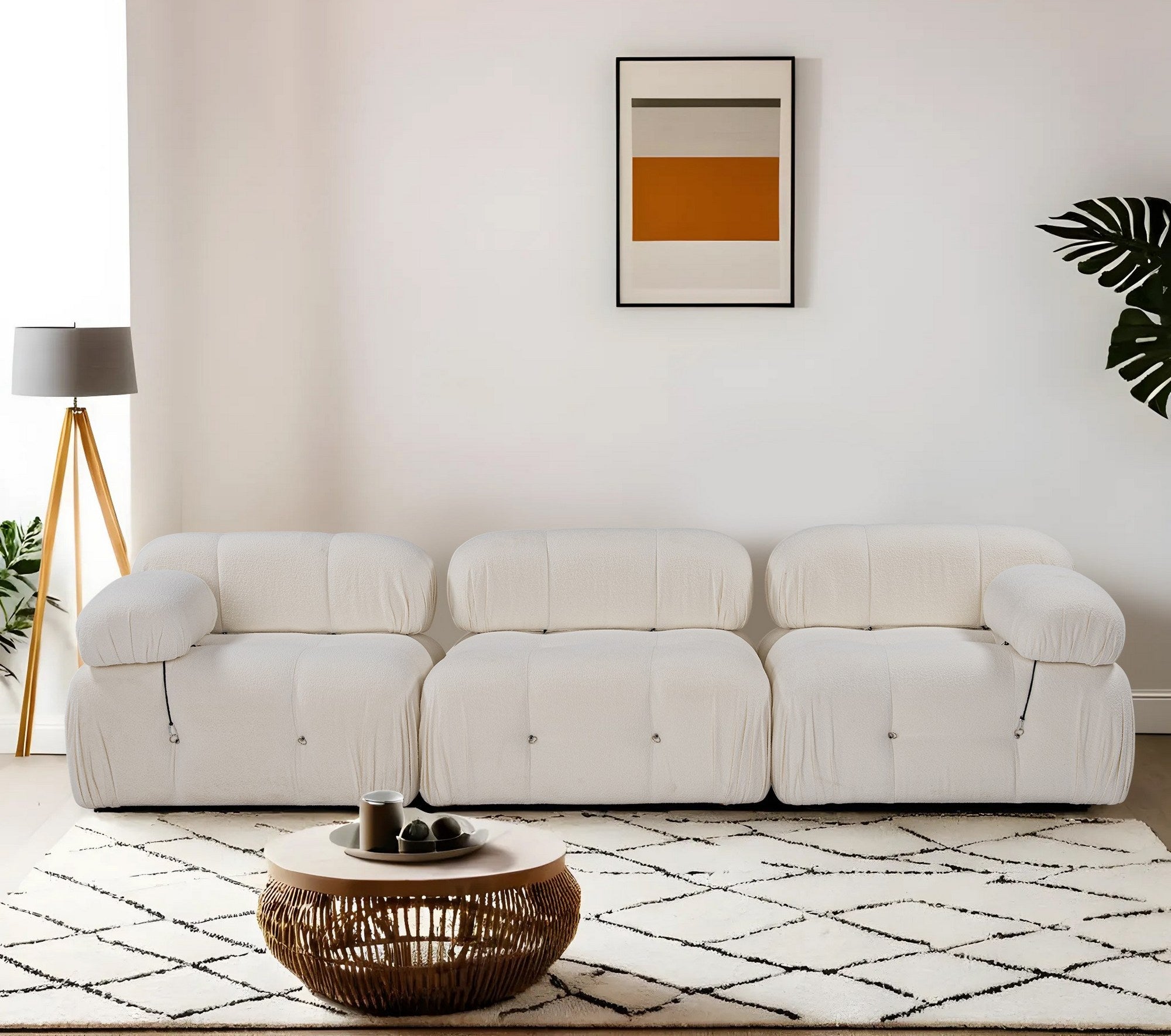 Bubble 3-sits ( L1-O1-1R) V2 - Bouclette 3-sits soffa
