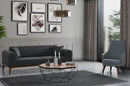 Cofi 3-sitssoffa - Antracit 3-sits Soffa-säng