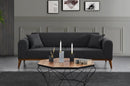 Cofi 3-sitssoffa - Antracit 3-sits Soffa-säng