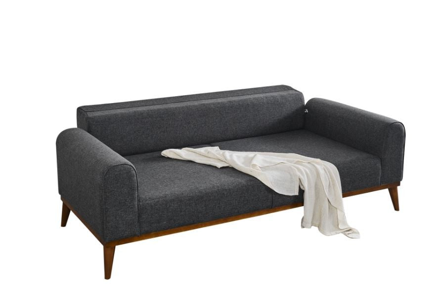 Cofi 3-sitssoffa - Antracit 3-sits Soffa-säng