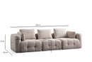 Amaris 3-sits - Beige 3-sits soffa