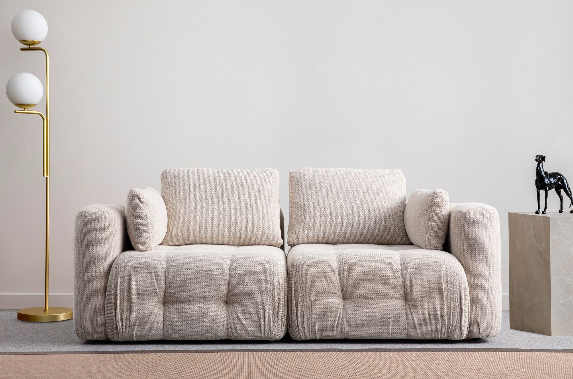 Amaris 2 Sits - Beige 2-Sitssoffa