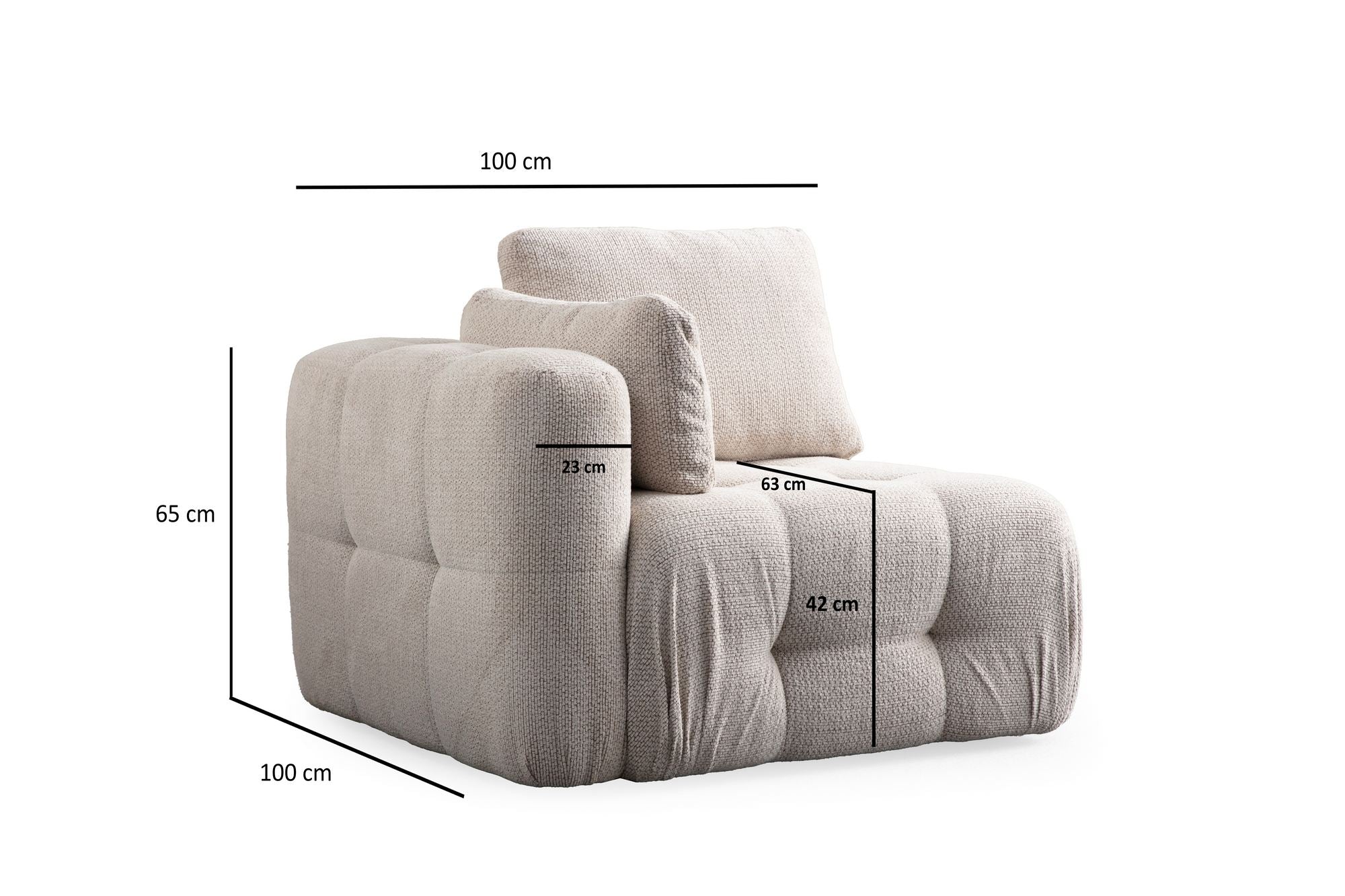 Amaris 2 Sits - Beige 2-Sitssoffa