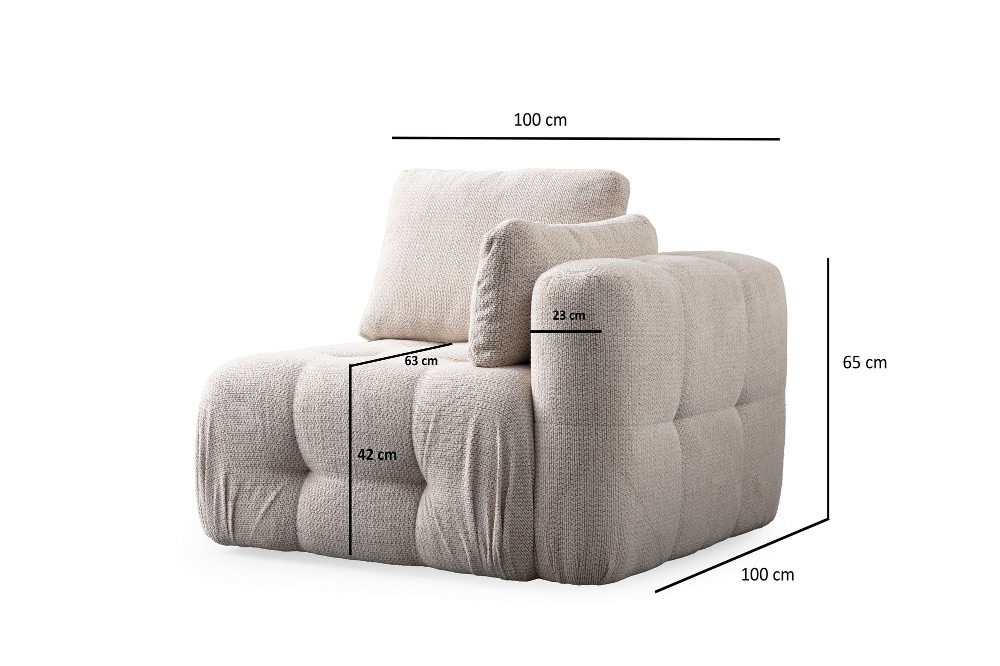 Amaris 2 Sits - Beige 2-Sitssoffa