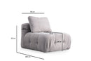 Amaris 3-sits - Ljusgrå 3-sits soffa