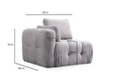 Amaris 3-sits - Ljusgrå 3-sits soffa