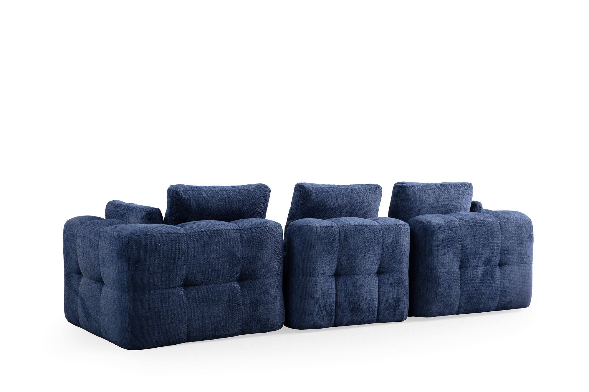 Amaris 3-sits - Marinblå 3-sits soffa