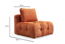 Amaris 3-sits - Orange 3-sits soffa