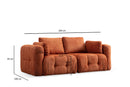 Amaris 2 Sits - Orange 2-Sitssoffa