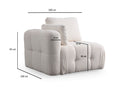 Amaris 3-sits - Vit 3-sits soffa