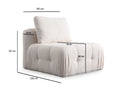Amaris 3-sits - Vit 3-sits soffa