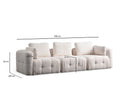 Amaris 3-sits - Vit 3-sits soffa
