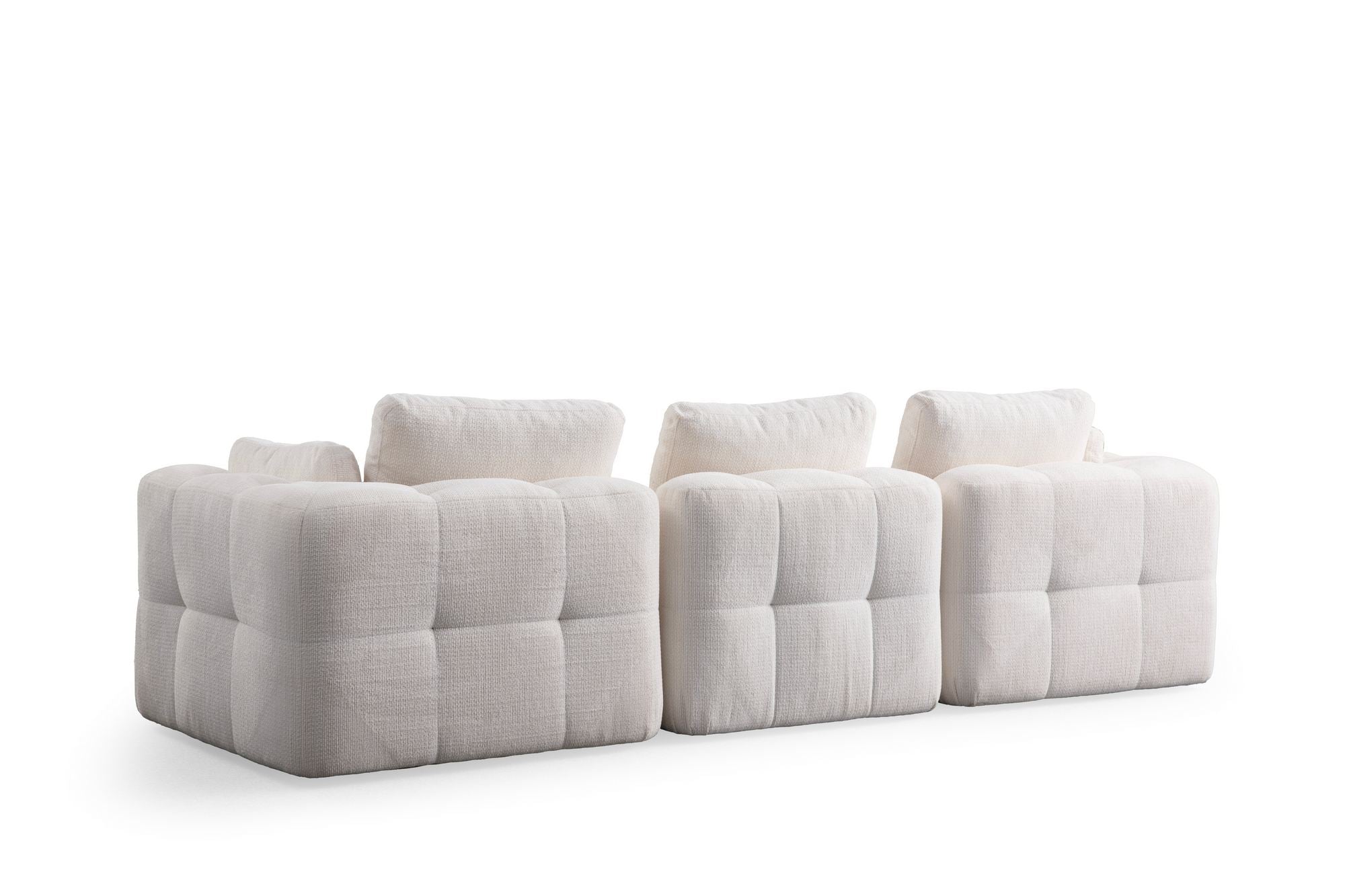 Amaris 3-sits - Vit 3-sits soffa