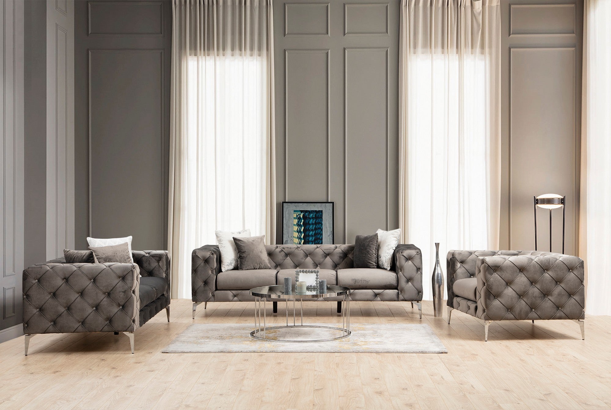 Como 3 Seater - Antracit 3-sitssoffa