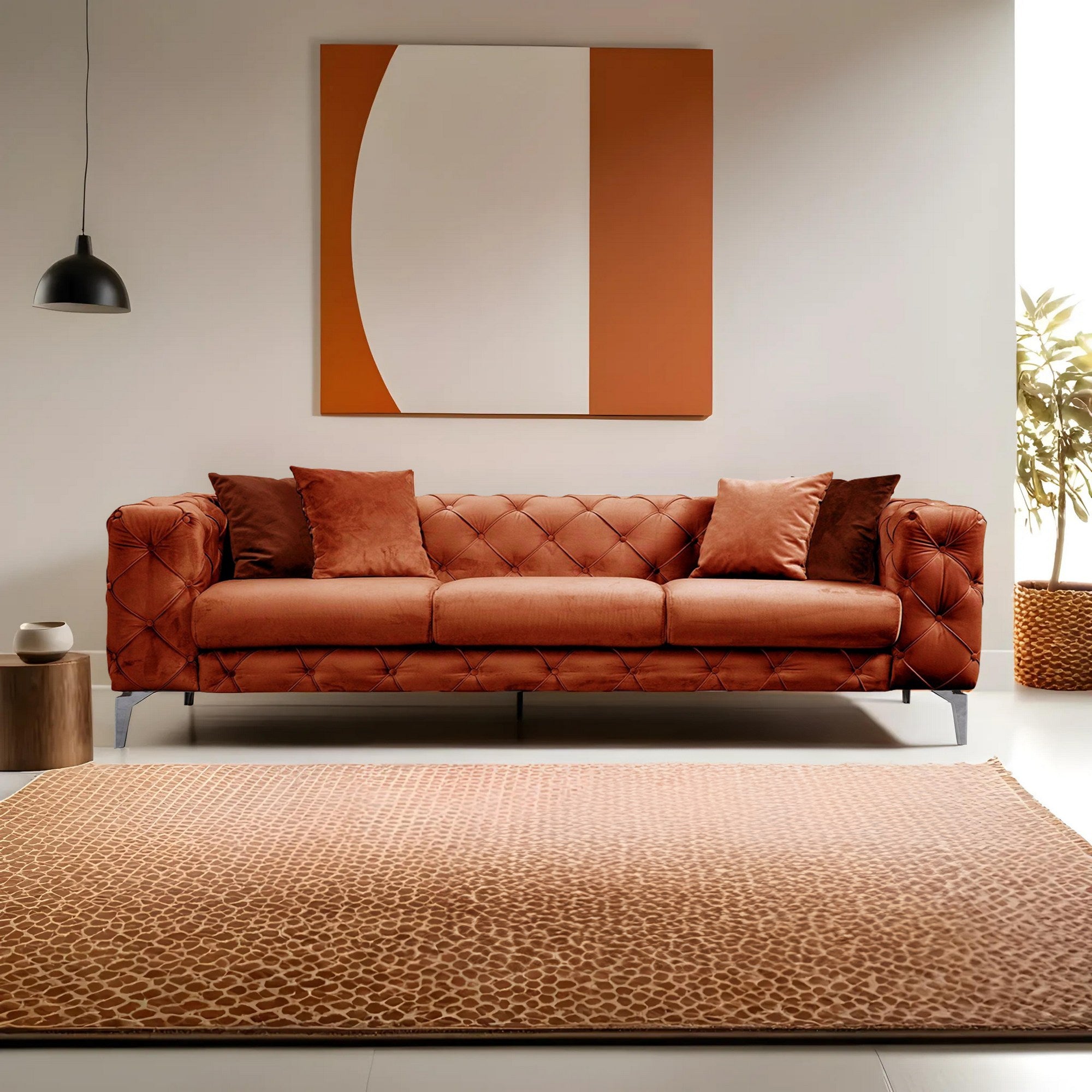 Como - Orange 3-sitssoffa