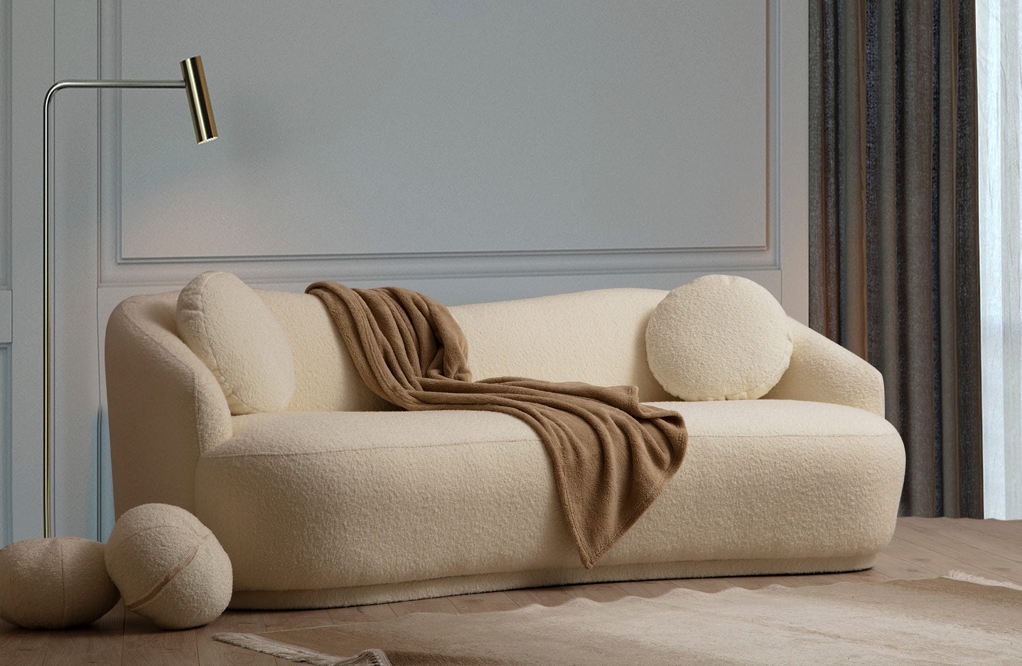 Ancona - Cream 3-sitssoffa