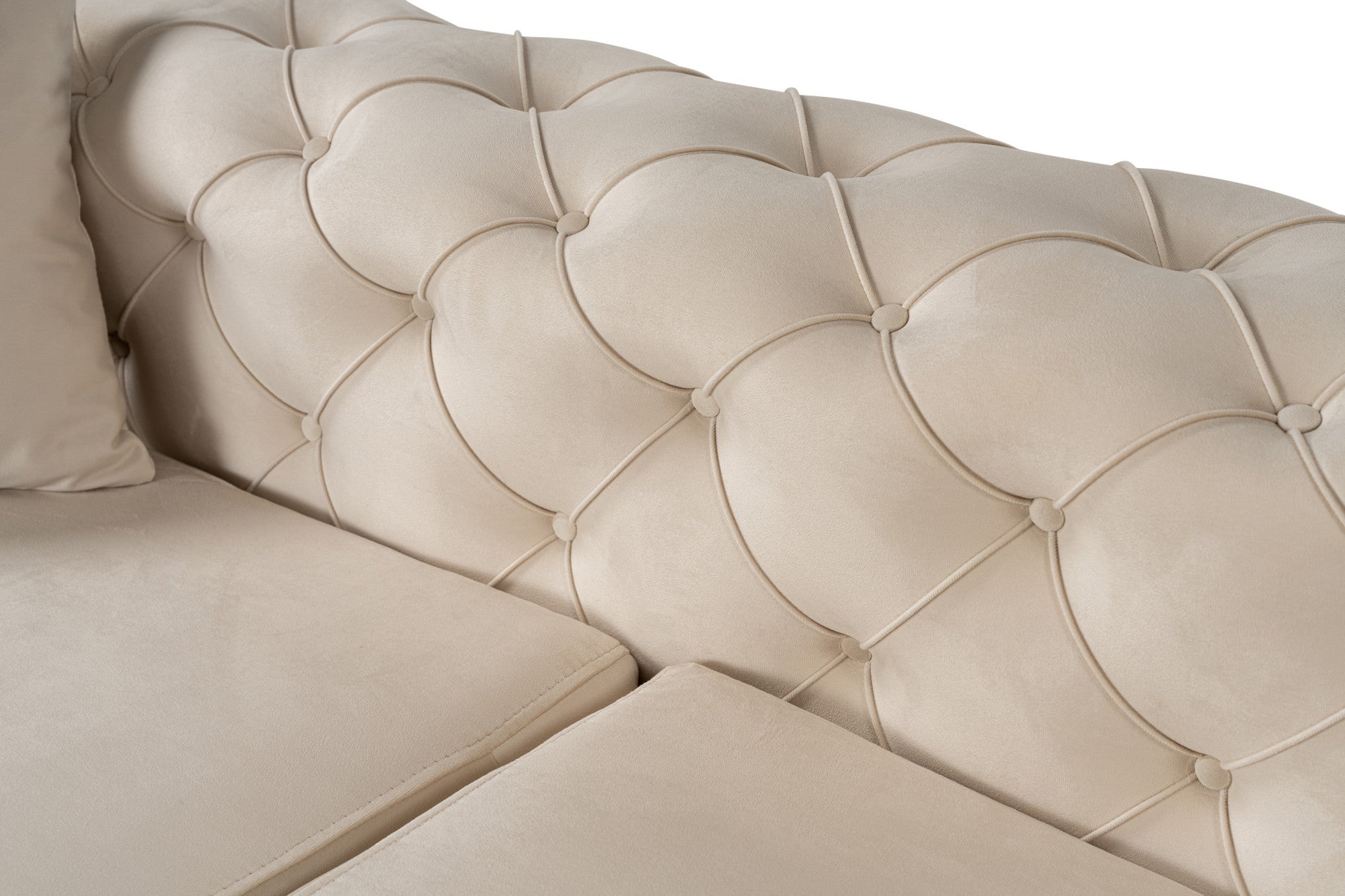Como Eco Left - Beige Hörnsoffa