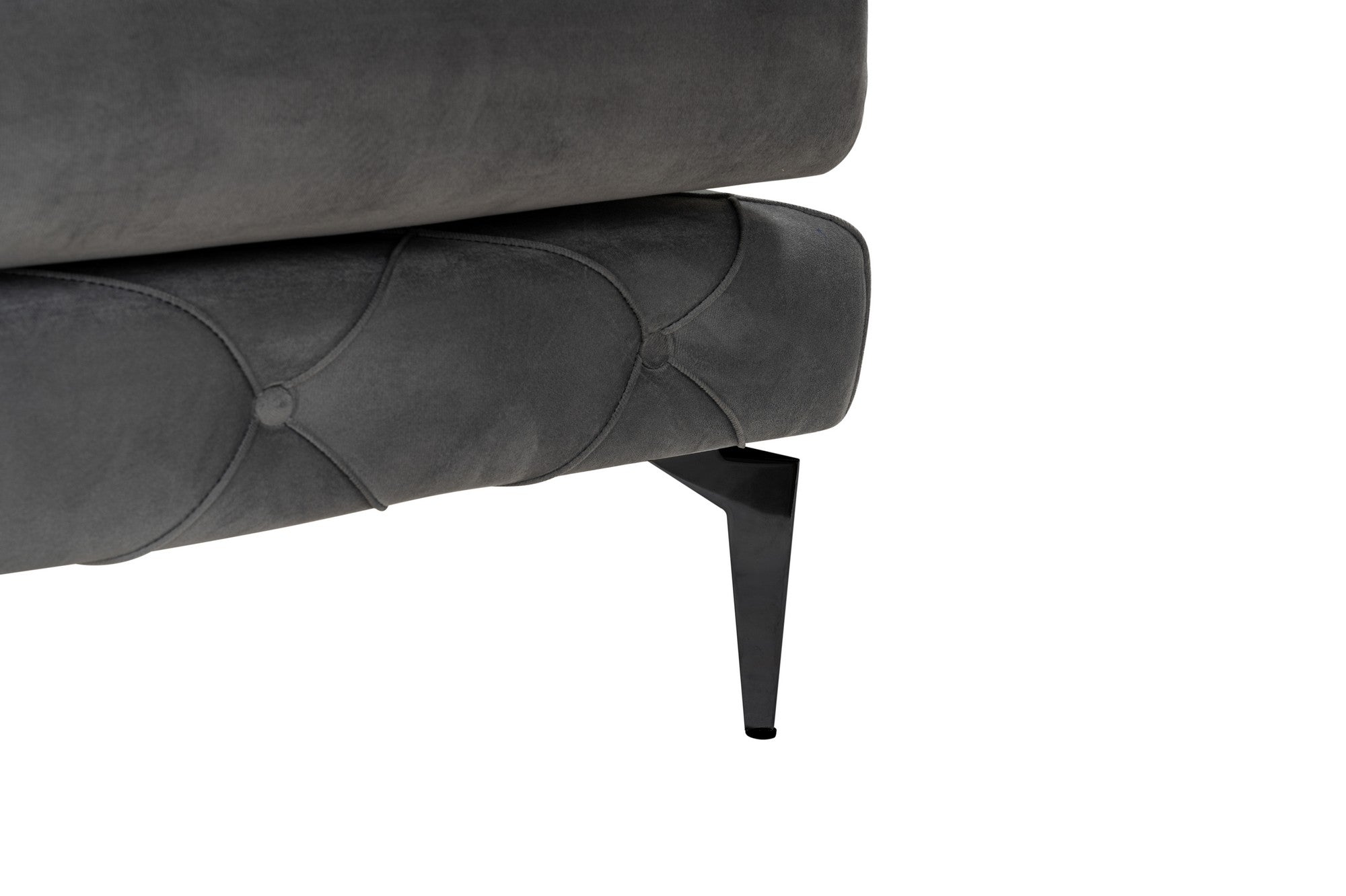 Como Eco Left - Anthracite, Black Hörnsoffa