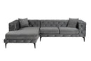 Como Eco Left - Anthracite, Black Hörnsoffa