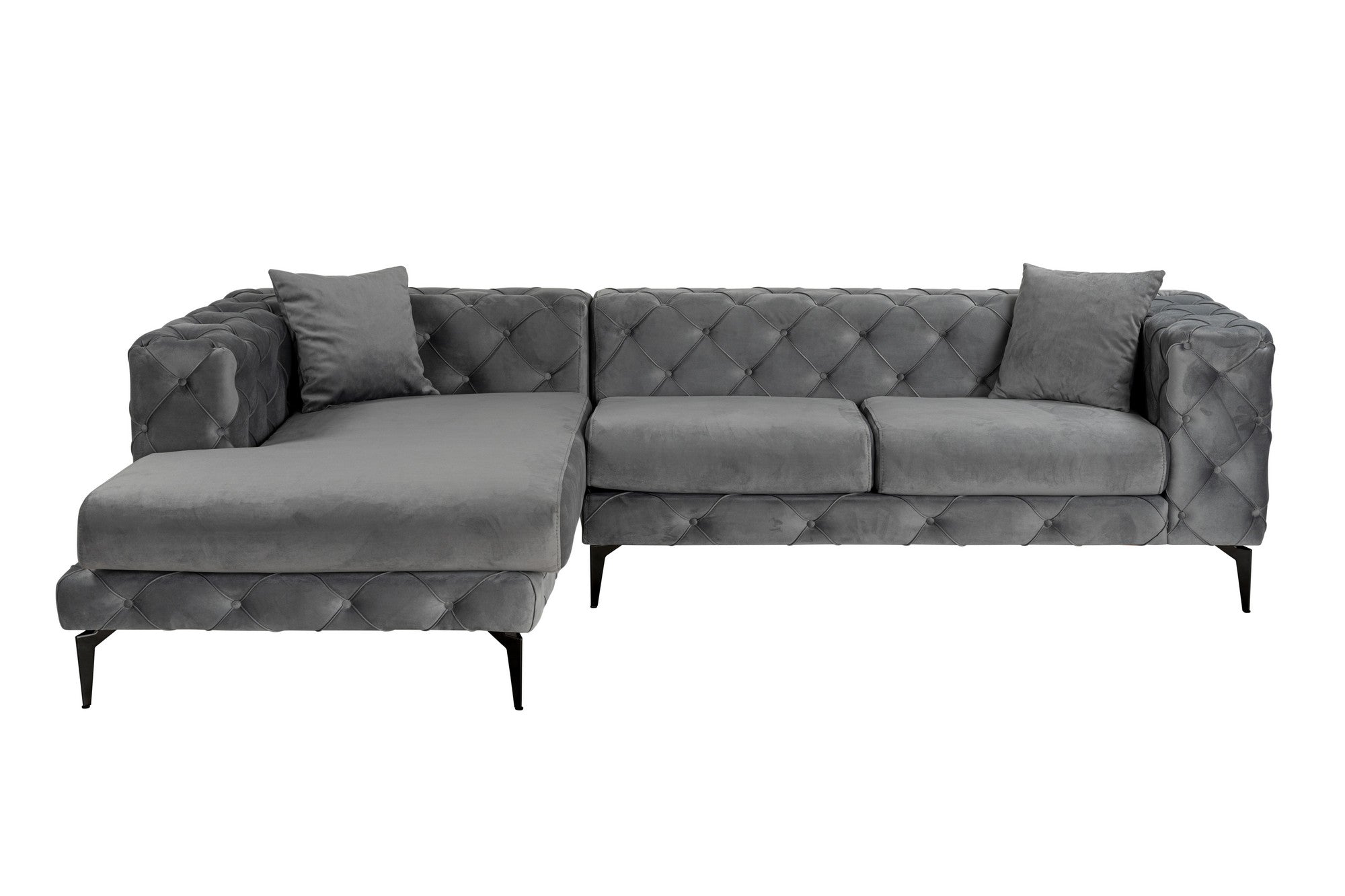 Como Eco Left - Anthracite, Black Hörnsoffa