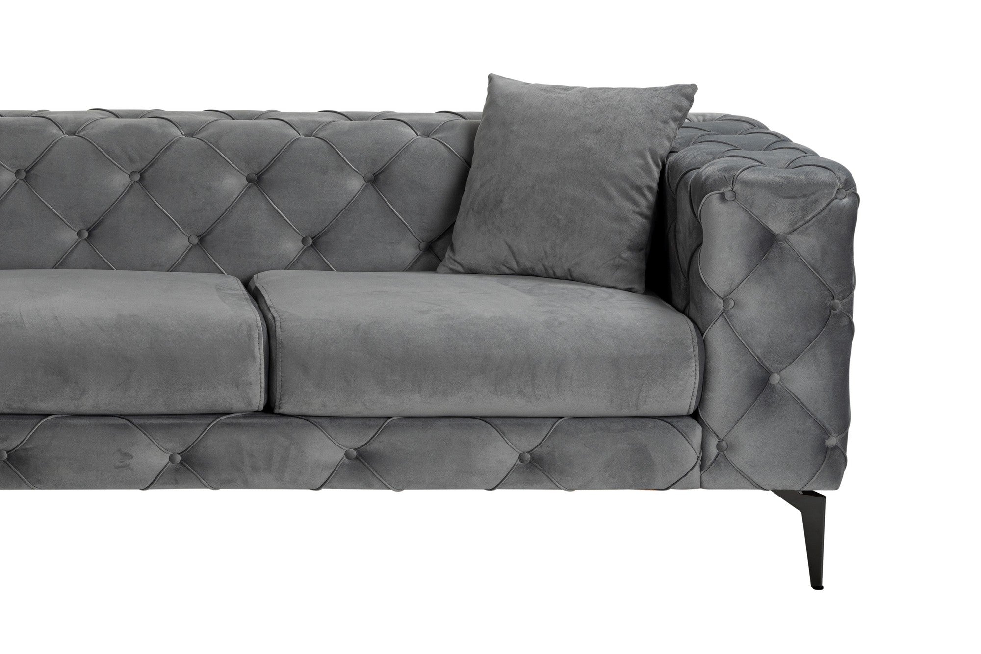 Como Eco Left - Anthracite, Black Hörnsoffa