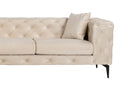 Como Eco Left - Beige, Svart Hörnsoffa