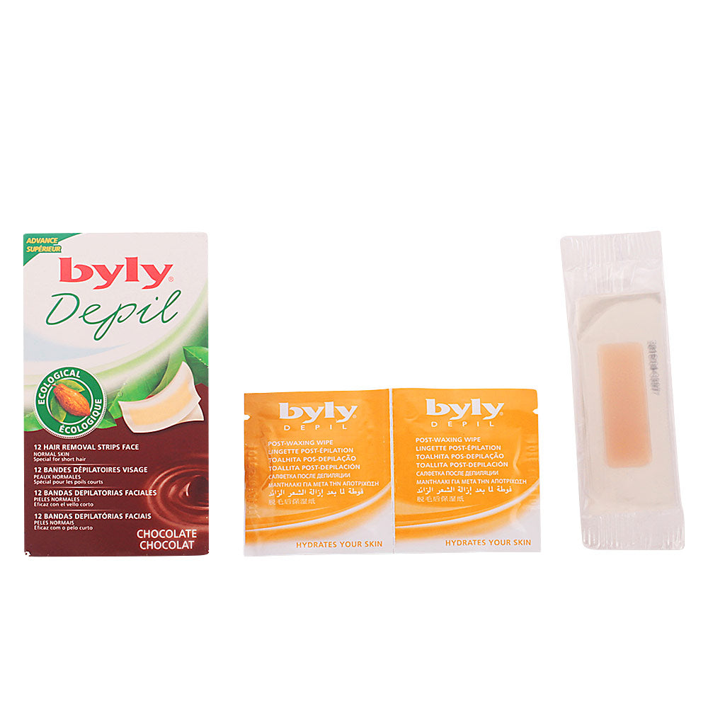 Byly DEPIL facial strips chocolate 12 u