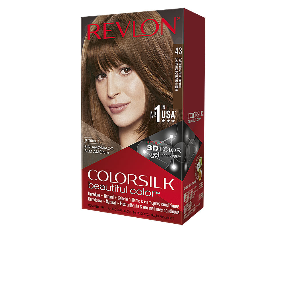 Revlon Mass Market COLORSILK tinte #43-castaño medio dorado 1 u