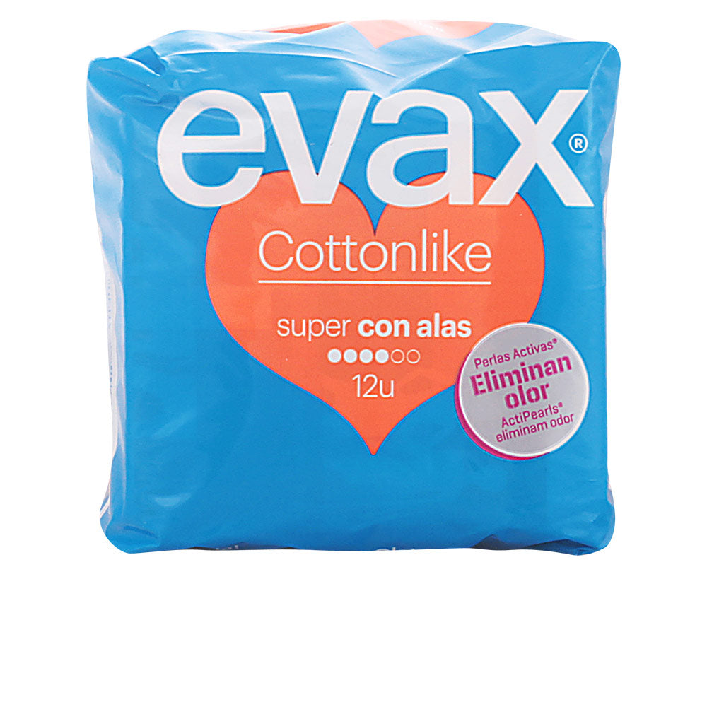 Evax COTTONLIKE compresas super alas 12 u