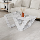 Pipra - Carrara Marmor Kaffe Bord