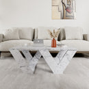 Pipra - Carrara Marmor Kaffe Bord