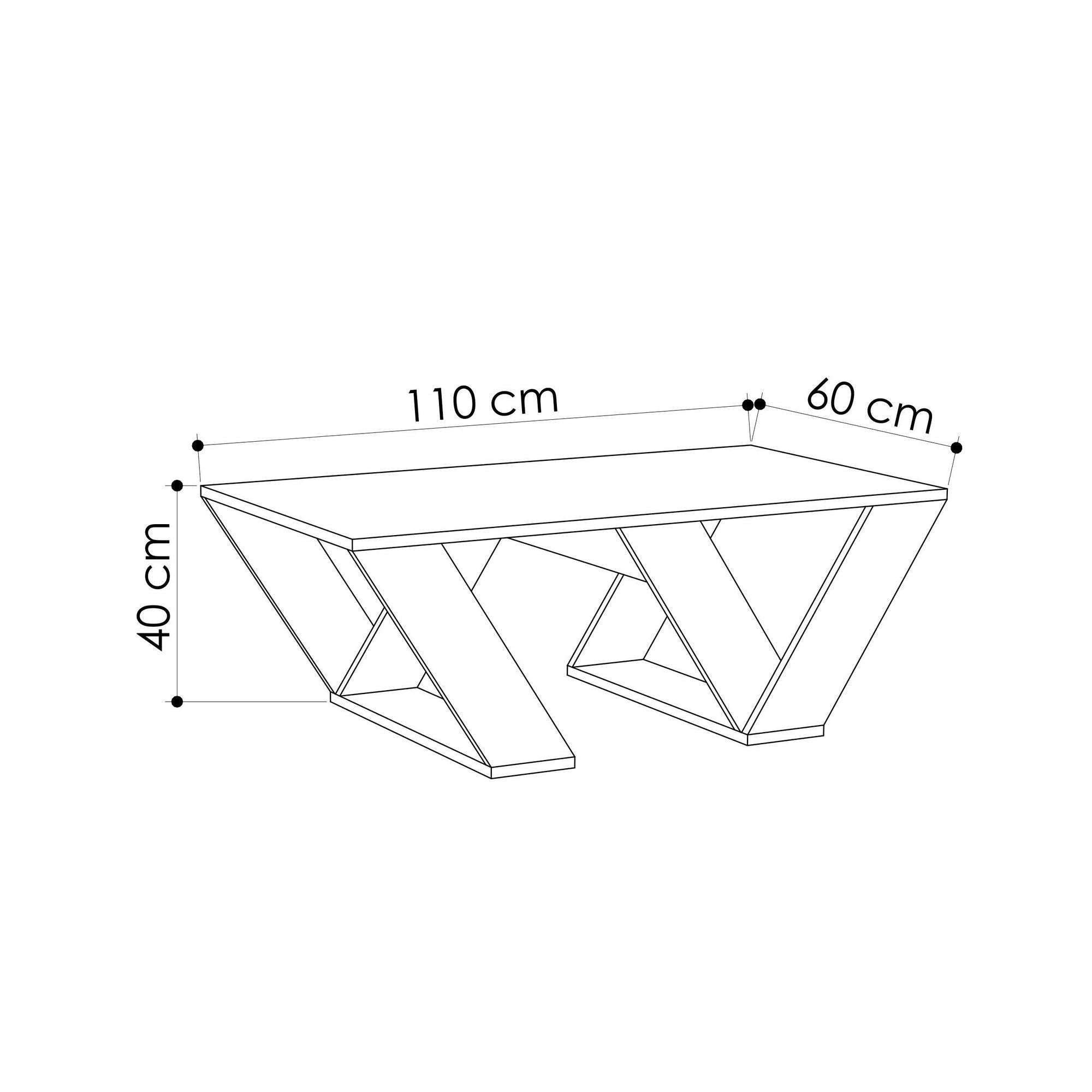 Pipra - Carrara Marmor Kaffe Bord