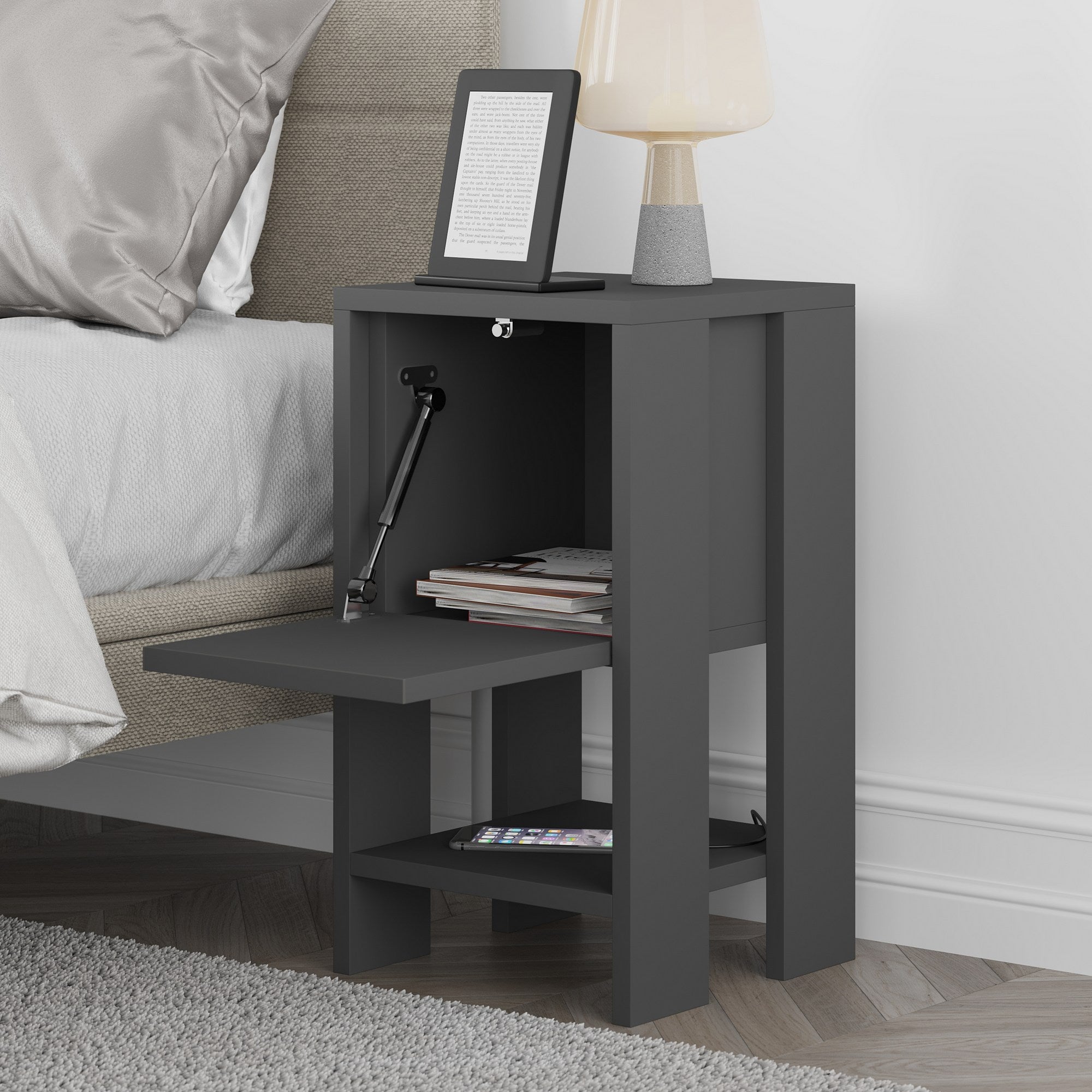 Ema - Anthracite, Anthracite Nattduksbord