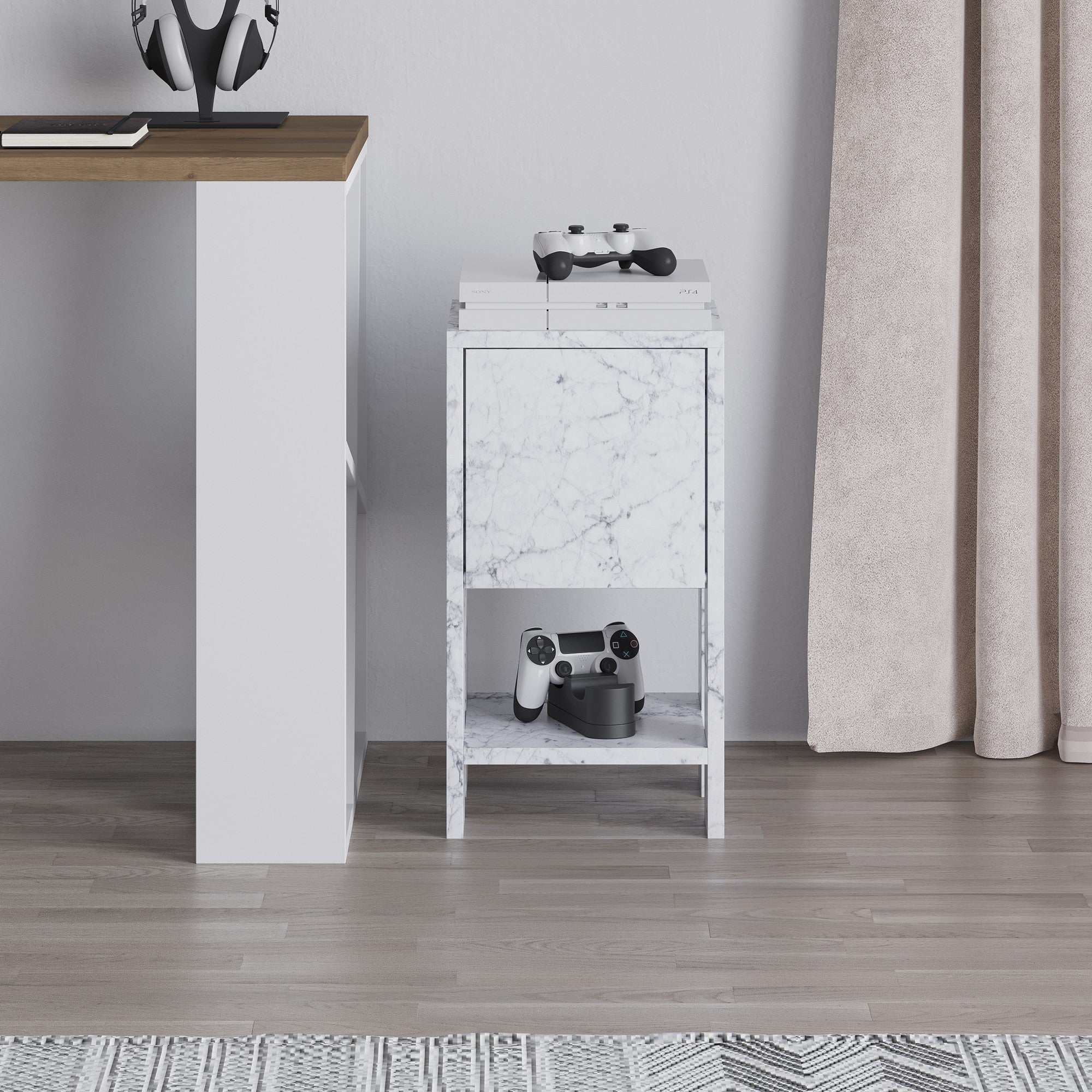 Ema - Carrara Marmor Nattduksbord