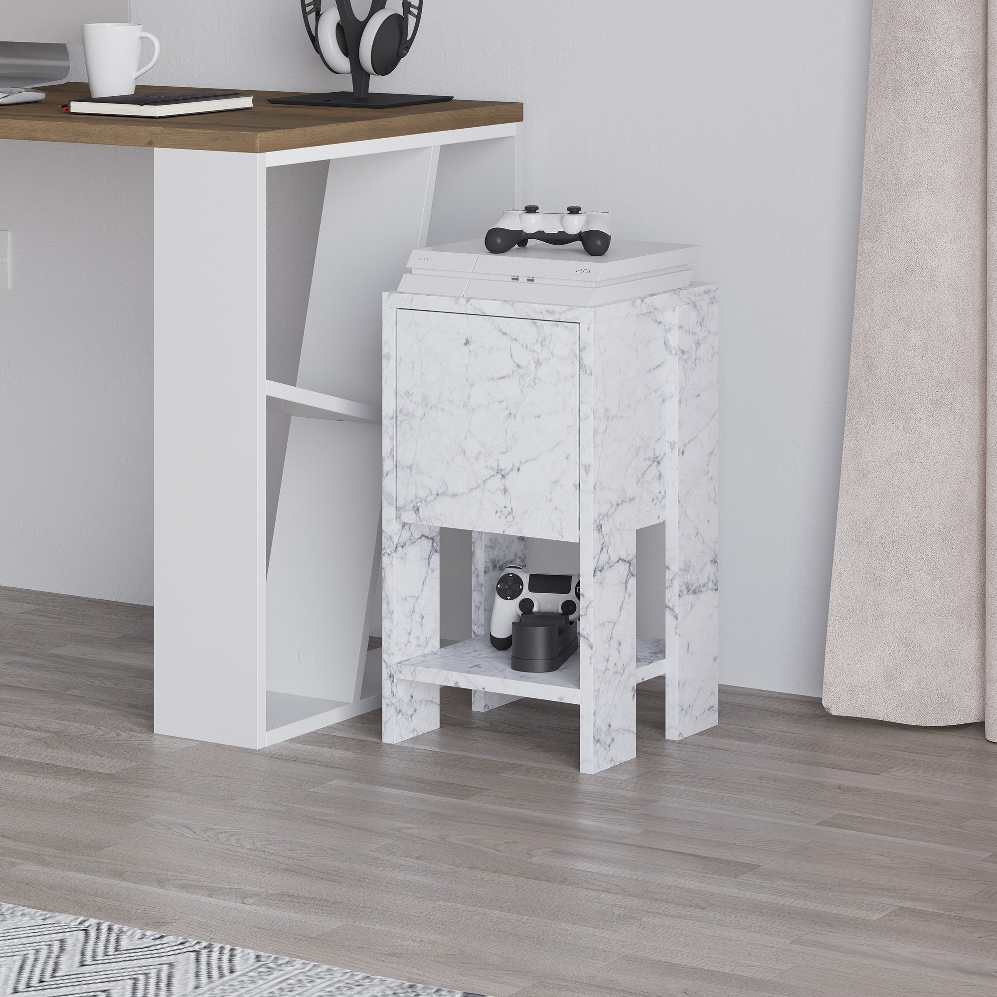 Ema - Carrara Marmor Nattduksbord