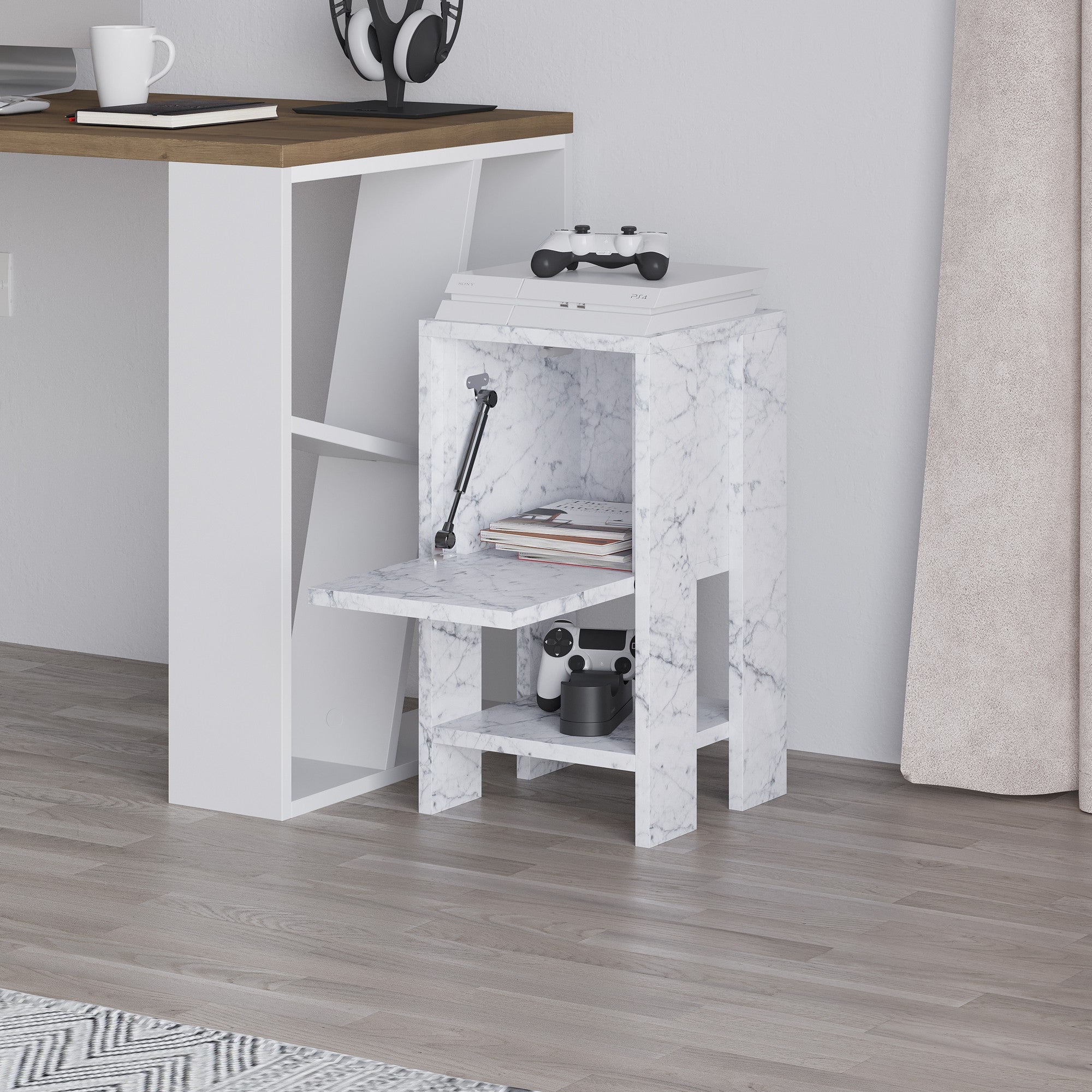 Ema - Carrara Marmor Nattduksbord