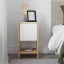 Ema - Sapphire Ek, Vitt Nattduksbord