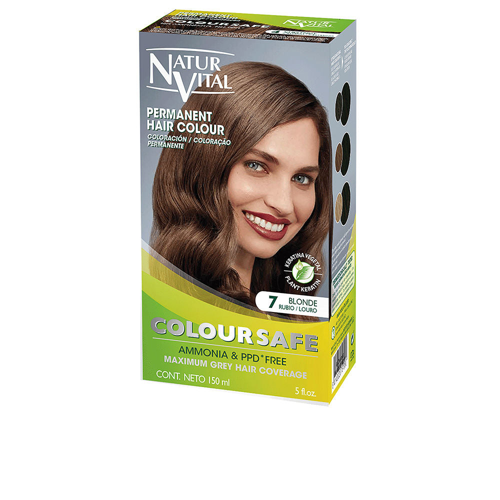 Natur Vital COLOURSAFE permanent hårfärg #7-blond