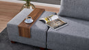 Fly Corner Sofa Bed Right- Grå Hörnsoffa-Säng